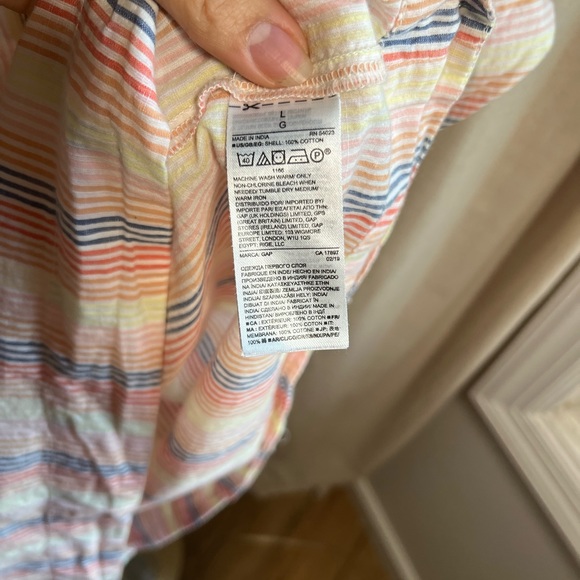 GAP Rainbow Striped blouse | Large - Picture 5 of 6